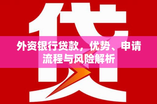 阳原外资银行贷款，优势、申请流程与风险解析