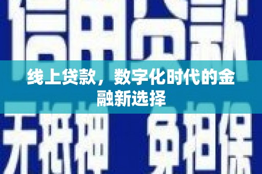 阳原线上贷款，数字化时代的金融新选择