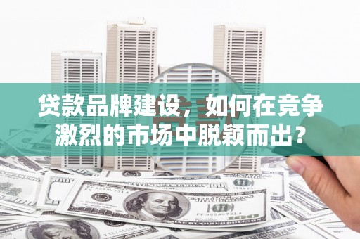 阳原贷款品牌建设，如何在竞争激烈的市场中脱颖而出？