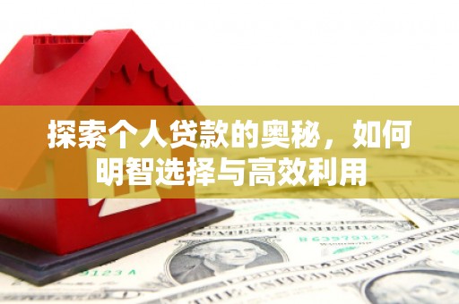 阳原探索个人贷款的奥秘，如何明智选择与高效利用