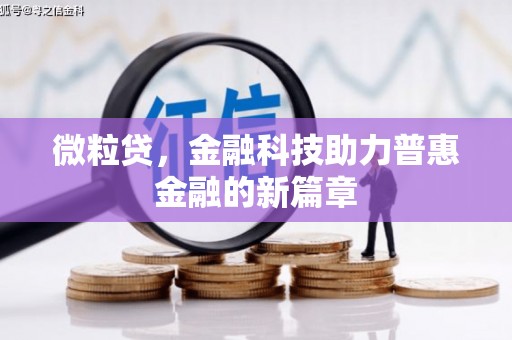 阳原微粒贷，金融科技助力普惠金融的新篇章