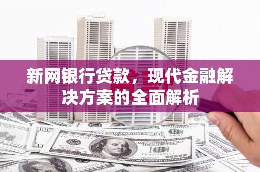 阳原新网银行贷款，现代金融解决方案的全面解析