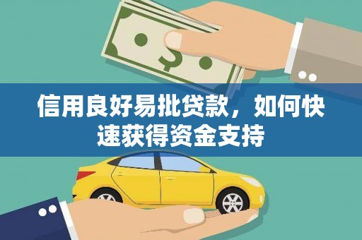阳原信用良好易批贷款，如何快速获得资金支持