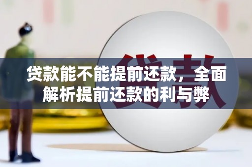 阳原贷款能不能提前还款，全面解析提前还款的利与弊