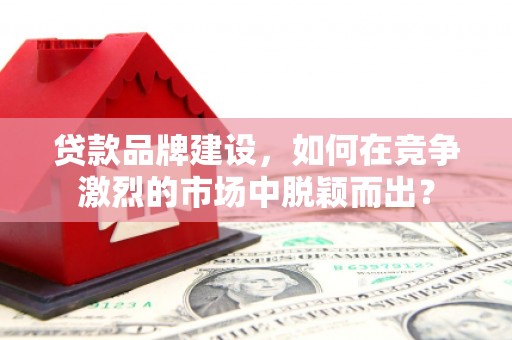 阳原贷款品牌建设，如何在竞争激烈的市场中脱颖而出？