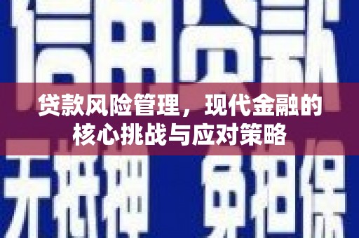 阳原贷款风险管理，现代金融的核心挑战与应对策略