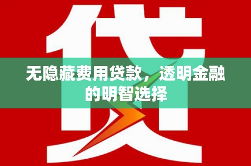 阳原无隐藏费用贷款，透明金融的明智选择