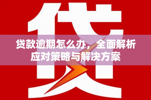 阳原贷款逾期怎么办，全面解析应对策略与解决方案